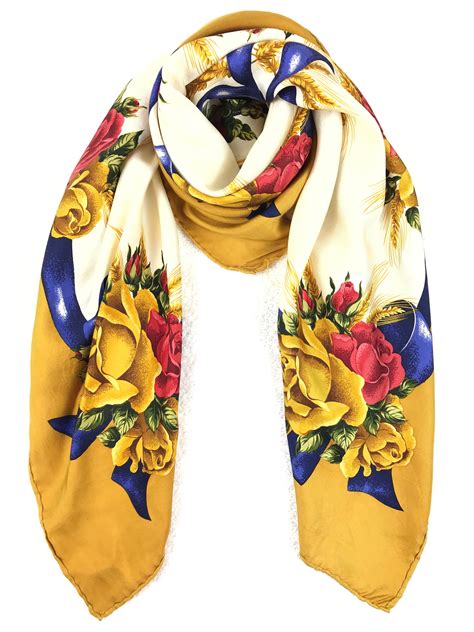 dior vintage scarf|christian dior silk scarf hibiscus.